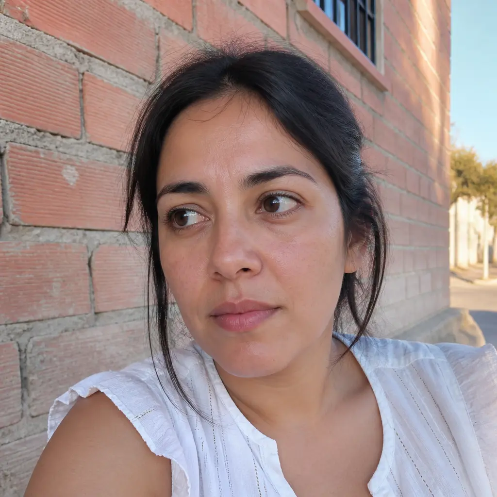 AI-generated fictional portrait