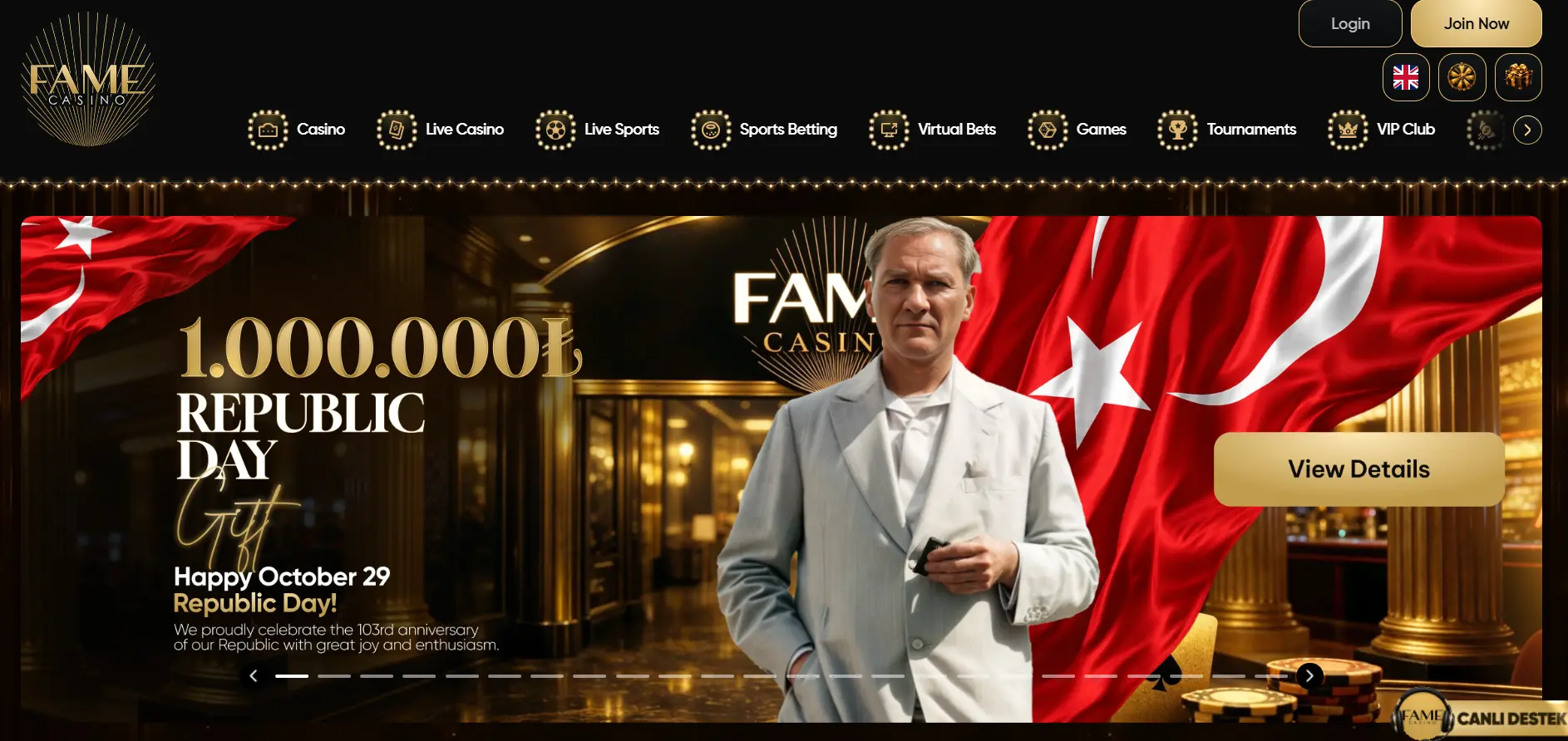 FameCasino – Casino online, entretenimiento y apuestas deportivas image 1